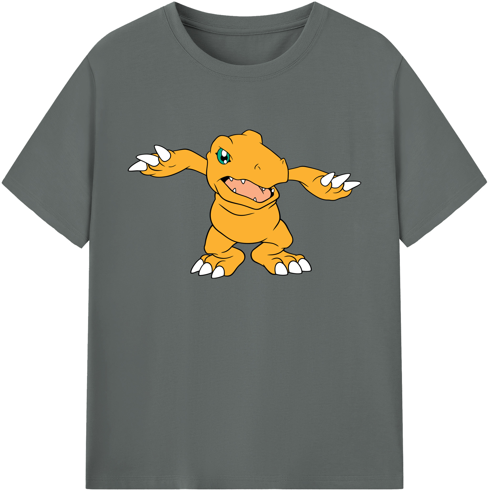 （画像用） Digimon デジタルモンスター/デジモン 綿100％ メンズ半袖Tシャツ｜肌触りやわらか＆通気性